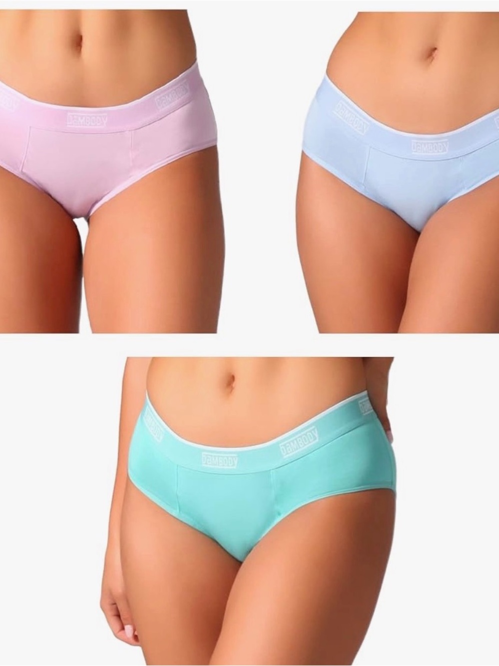 Bambody Leak Proof Hipster: Sporty Period and Pee Panties for Women